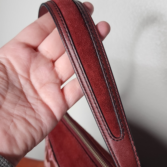 Coach Chelsea Optic Signature Logo Suede/Leather Trim Handbag - Picture 7 of 16